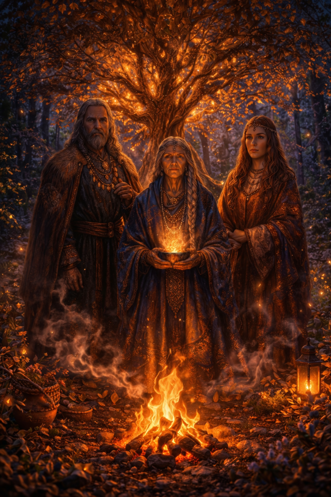 sacred tree ritual at twilight (1)